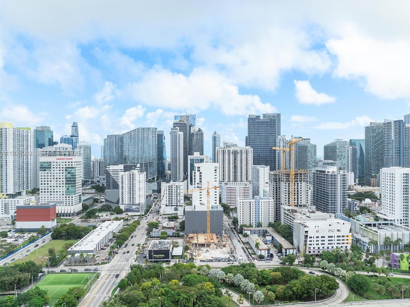 239 Southwest 9th Street, Unit 2003 Miami, FL 33130 - Photo 13 of 52 a view of a city with tall buildings