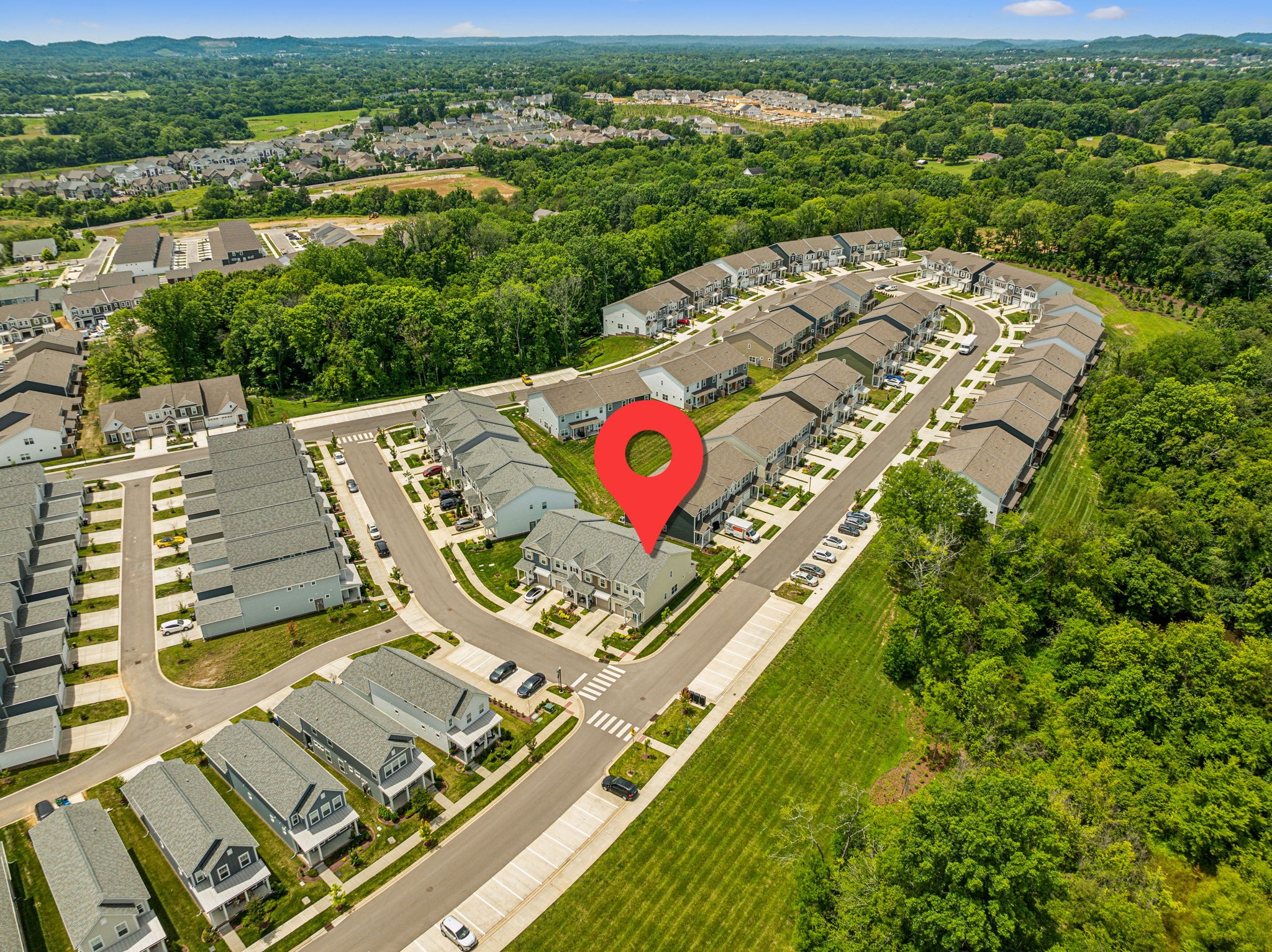 500 Black Tea Way Franklin, TN 37064 - Photo 64 of 68 an aerial view of residential houses with outdoor space