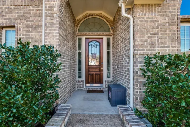 a view of a door of the house