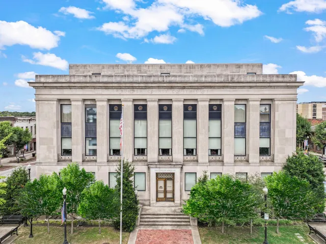 an aerial view of a city