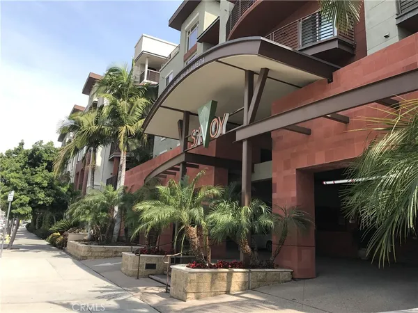 a palm tree sitting in front of house