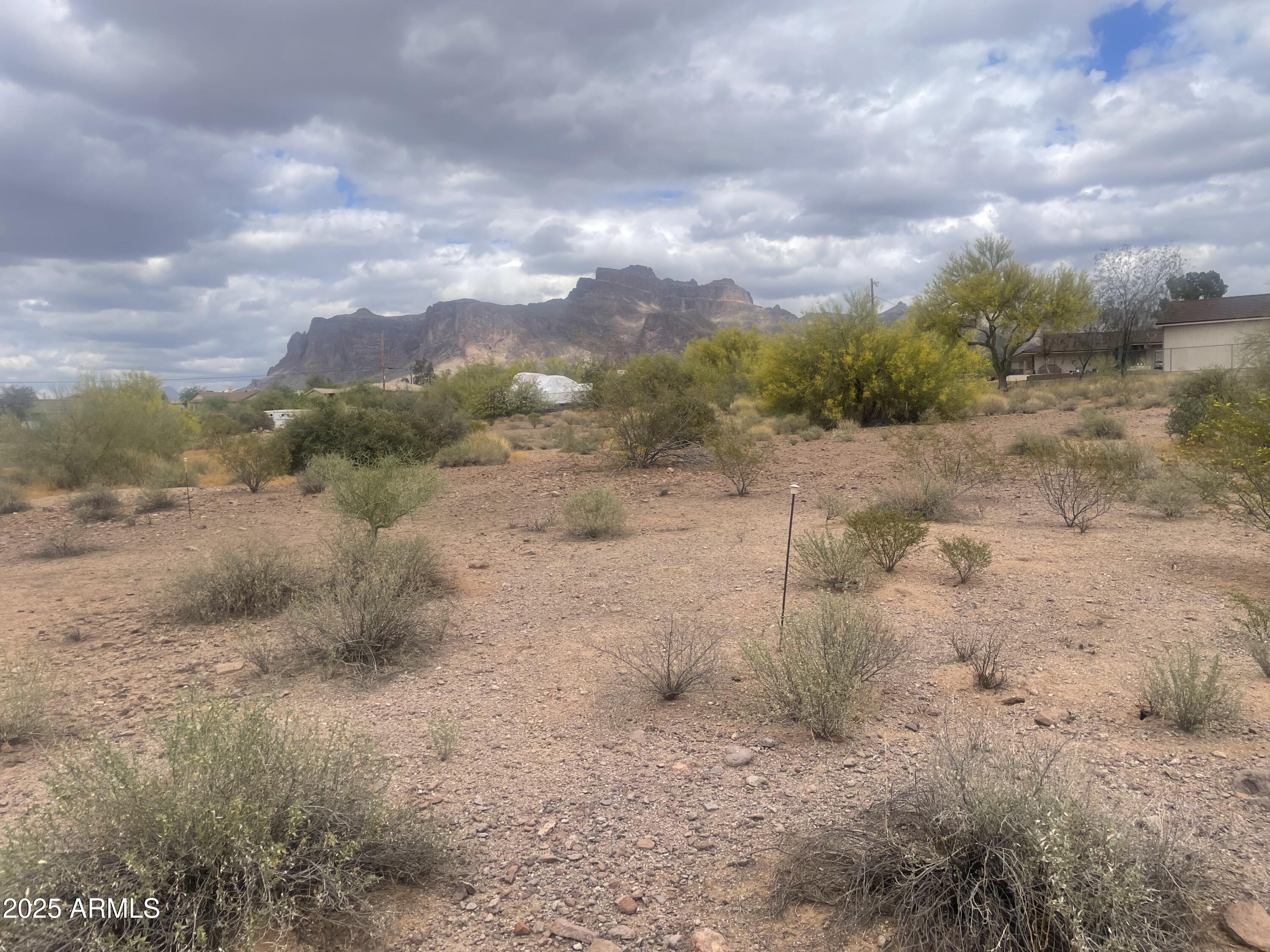 0 South Roadrunner Road Apache Junction, AZ 85119 - Photo 6 of 7 a view of a dry yard with wooden fence