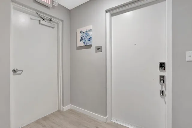 a view of a walk in closet