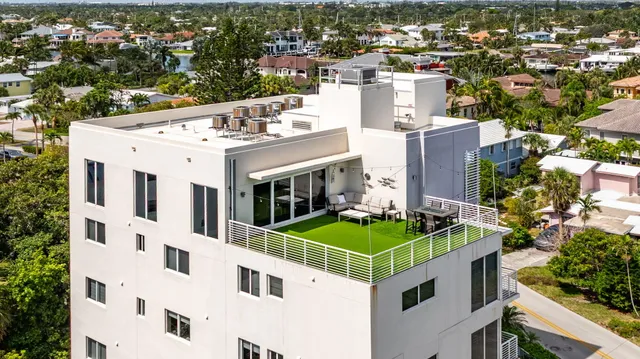 a view of a building with outdoor space