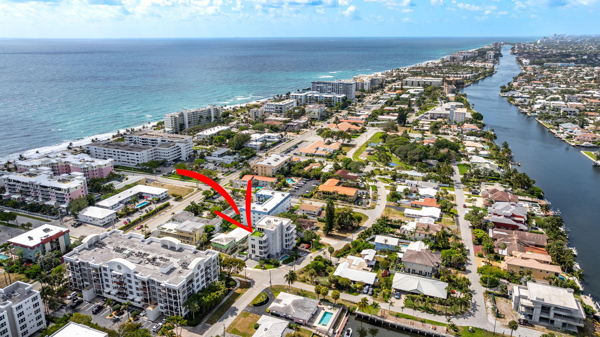 1900 Southeast 2nd Street, Unit 501 Deerfield Beach, FL 33441 - Photo 37 of 41 a view of city and ocean