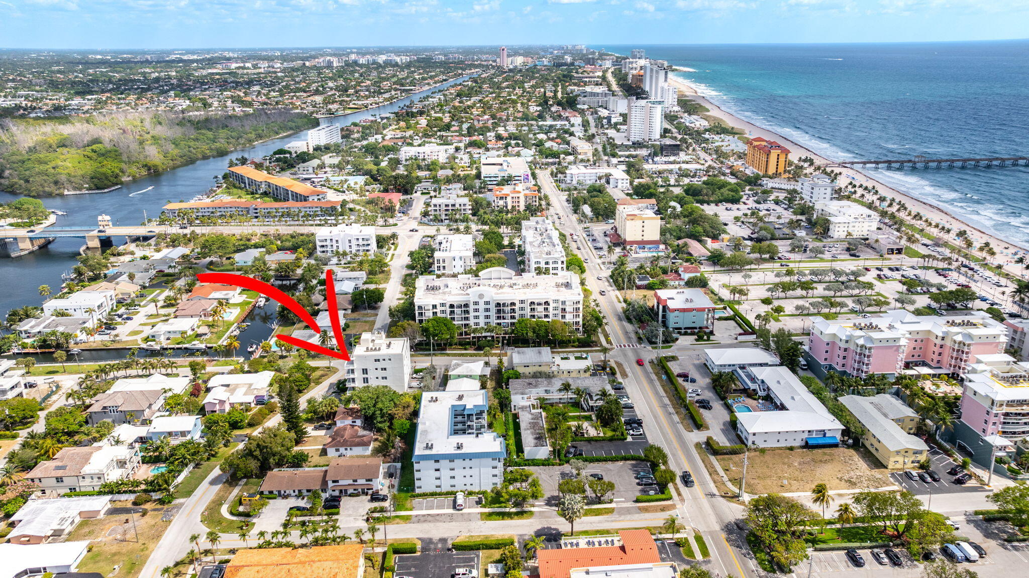 1900 Southeast 2nd Street, Unit 501 Deerfield Beach, FL 33441 - Photo 38 of 41 an aerial view of a city