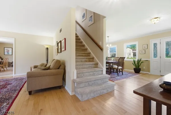 a view of entryway with stairs