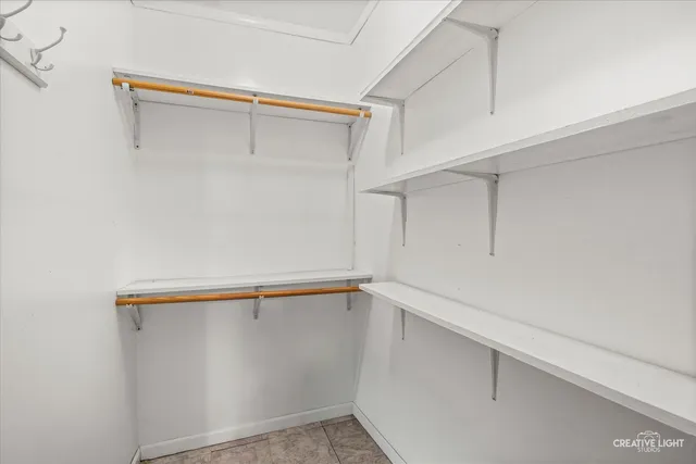 a close up view of racks on the wall