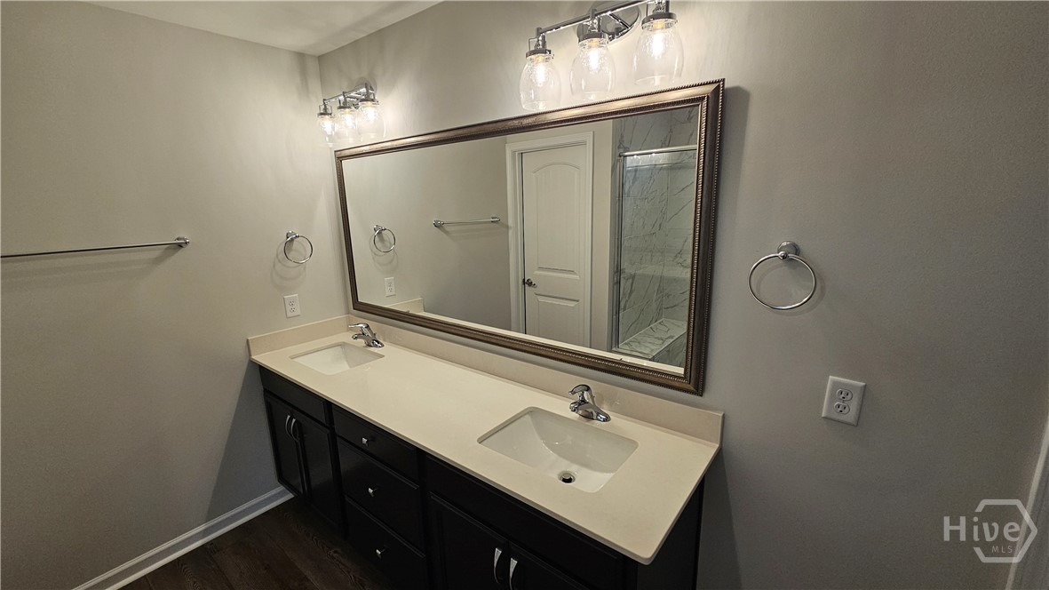 109 Classic Drive Pooler, GA 31322 - Photo 10 of 28 2 Sink Quartz Vanity Top in Primary Bathroom