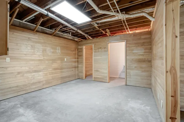 a view of storage and utility room