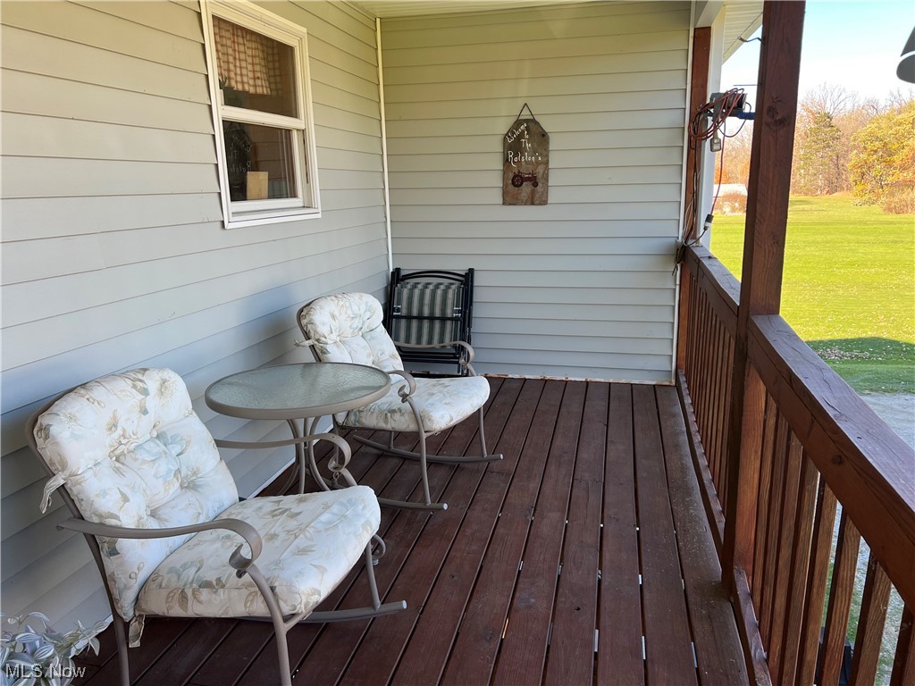 8014 Center Road Ashtabula, OH 44004 - Photo 21 of 23 Great private deck overlooking the 1.6 acres