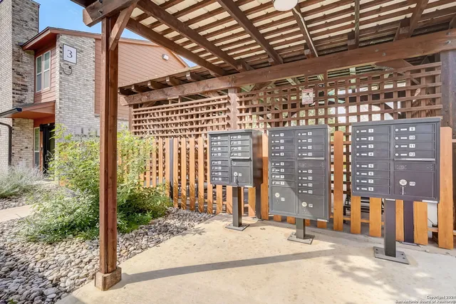 a view of a building with a street