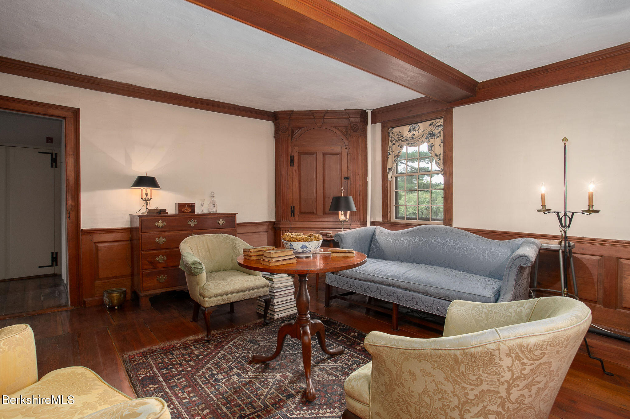 18 Goodrich Street Stockbridge, MA 01262 - Photo 21 of 63 a living room with furniture and wooden floor