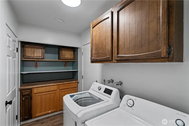 a room with storage and utility