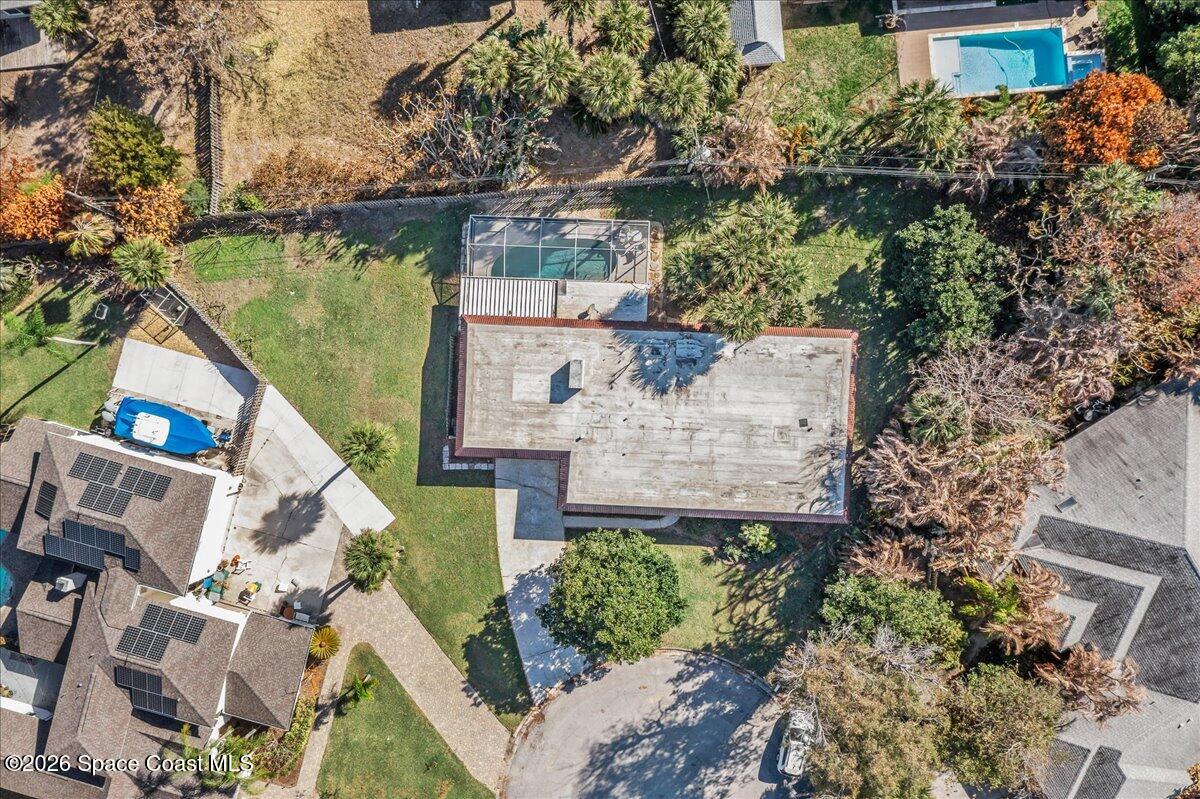 210 12th Terrace Indialantic, FL 32903 - Photo 31 of 56 Aerial Overhead View