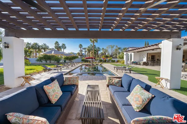 a view of a lake with a building in the back