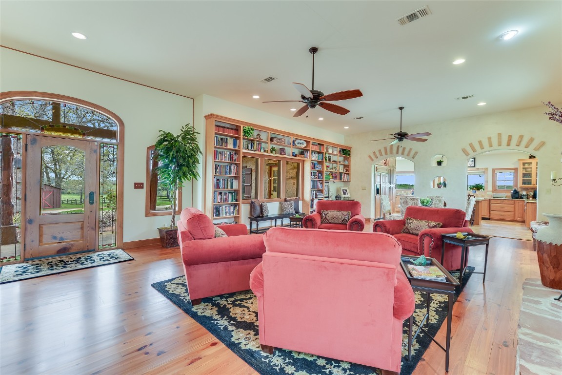 363 Paint Creek S Road, Unit A Paige, TX 78659 - Photo 11 of 40 a living room with furniture and a large window