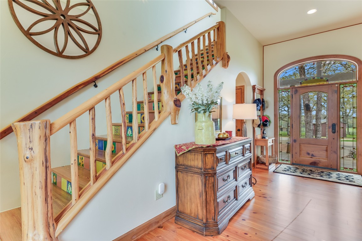 363 Paint Creek S Road, Unit A Paige, TX 78659 - Photo 22 of 40 a view of an entryway with hardwood floor and windows