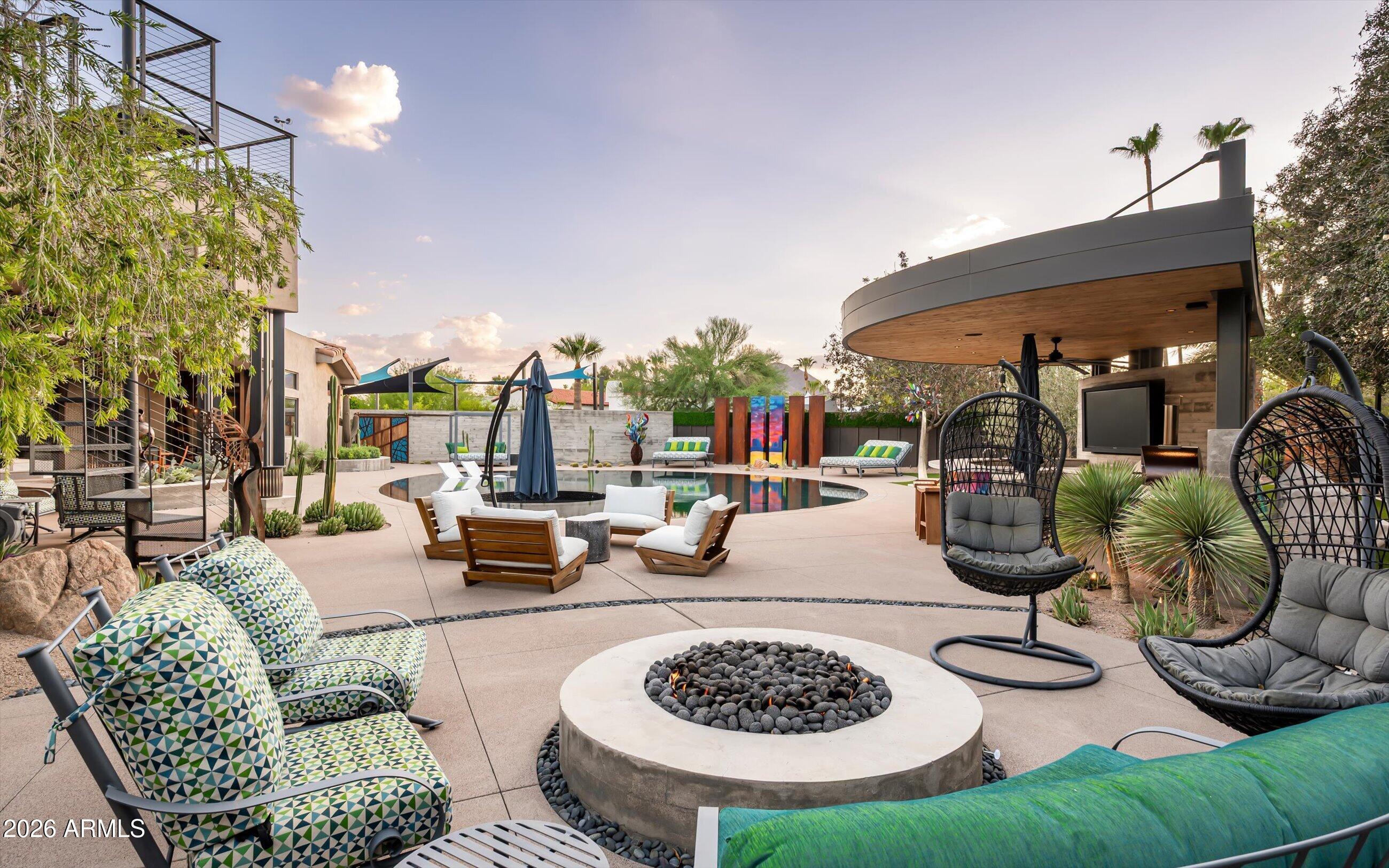 6308 North Cattletrack Road Scottsdale, AZ 85250 - Photo 54 of 64 Outdoor Firepit
