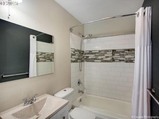 19705 Southwest Prospect Lane Aloha, OR 97078 - Photo 13 of 16 a bathroom with a granite countertop sink toilet and shower