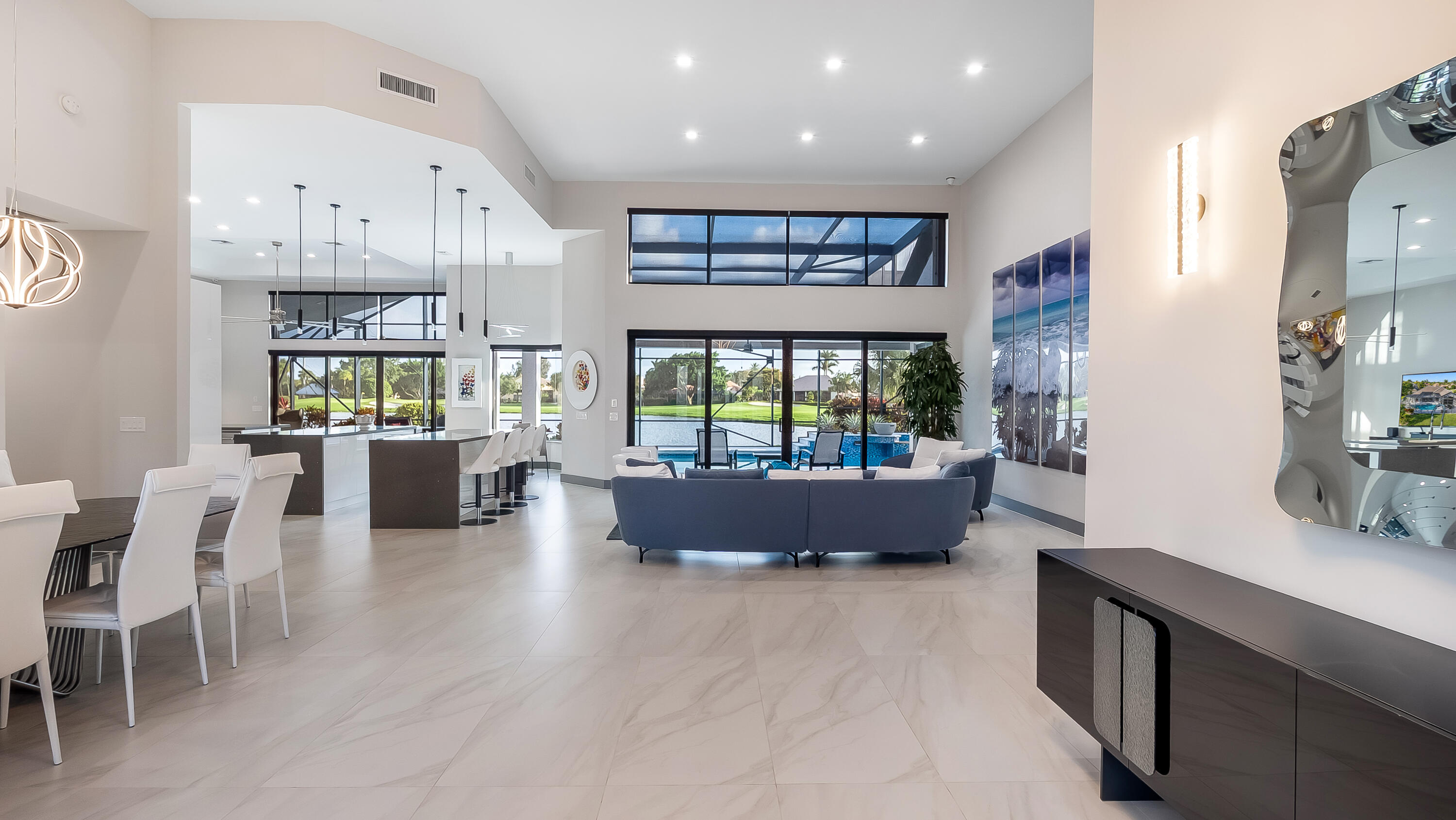 17683 Sealakes Drive Boca Raton, FL 33498 - Photo 7 of 61 a living room with furniture and a large window