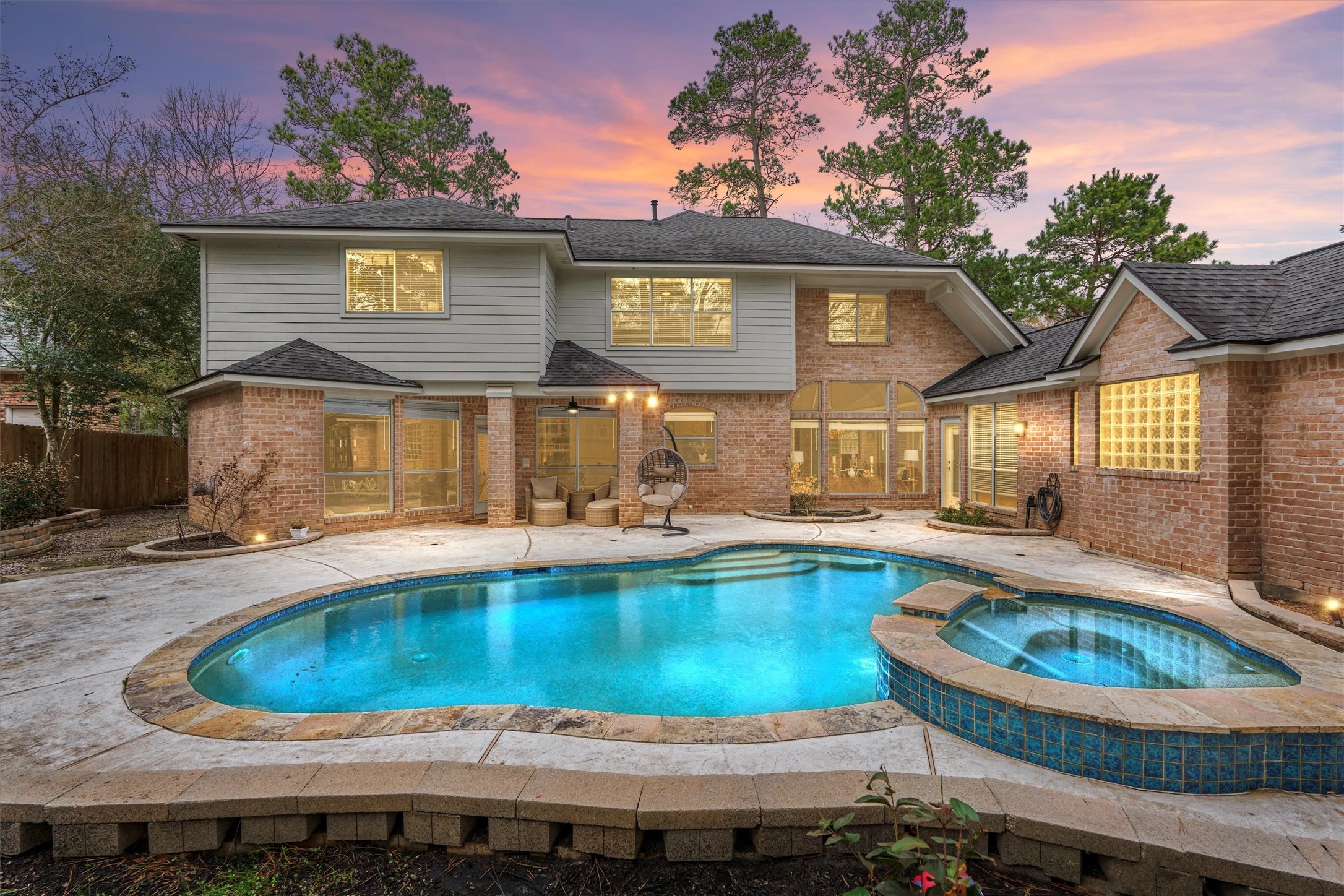 91 Wind Ridge Circle Spring, TX 77381 - Photo 36 of 50 Heated pool & spa for year-round enjoyment!