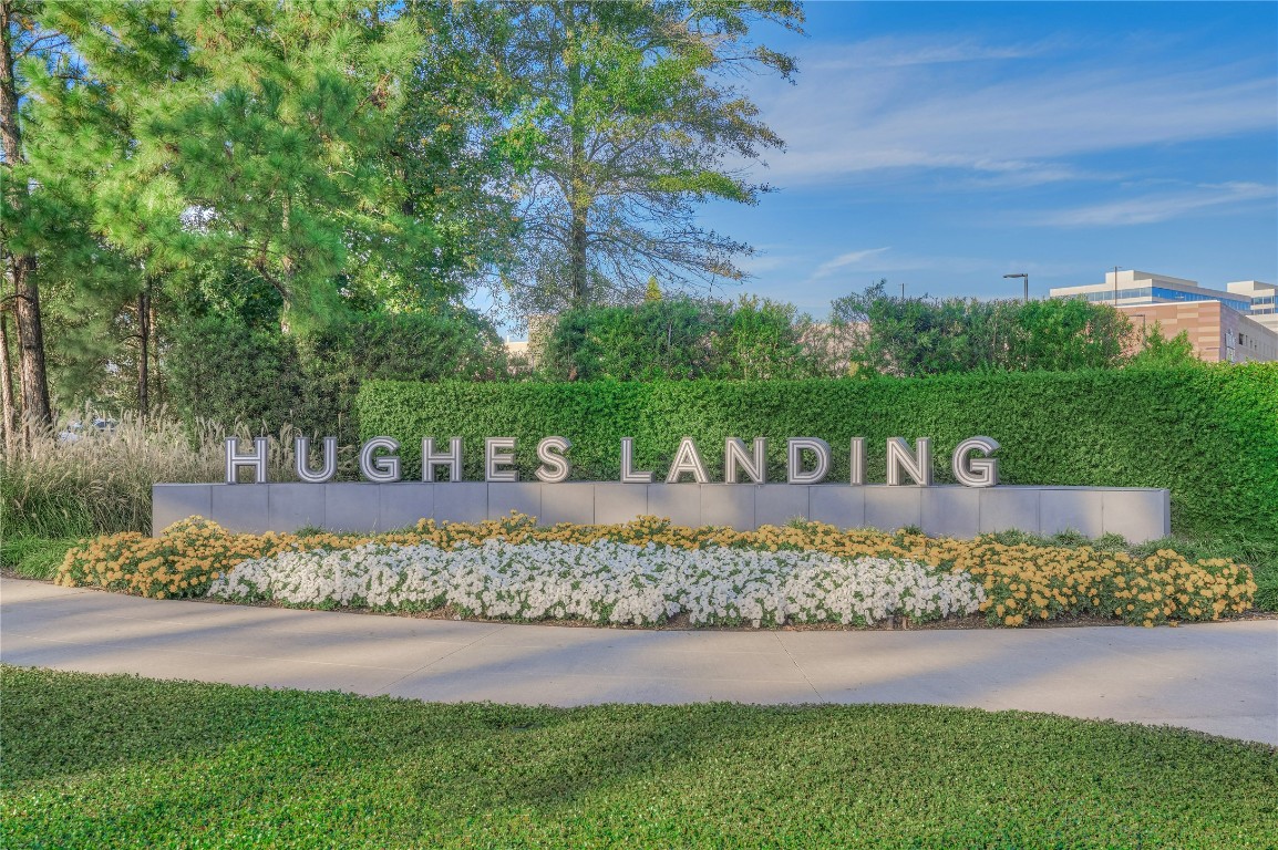 91 Wind Ridge Circle The Woodlands, TX 77381 - Photo 46 of 50 Iconic Hughes Landing entrance — where waterfront living meets premier dining, shopping, and entertainment in the heart of The Woodlands.