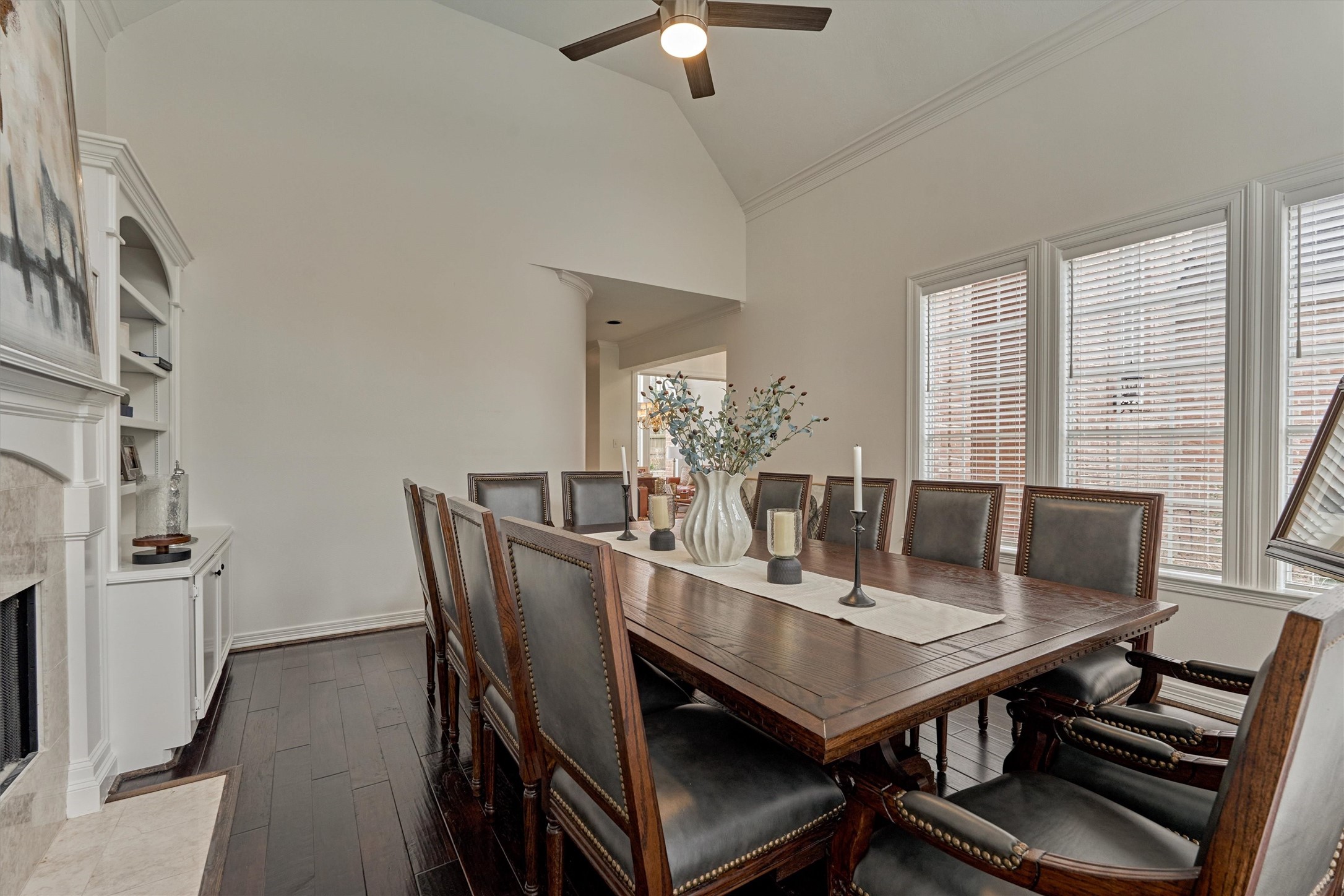 91 Wind Ridge Circle Spring, TX 77381 - Photo 9 of 50 What an incredible room! This formal dining room is perfect for hosting family and friends, with seamless access into the kitchen and other living spaces.