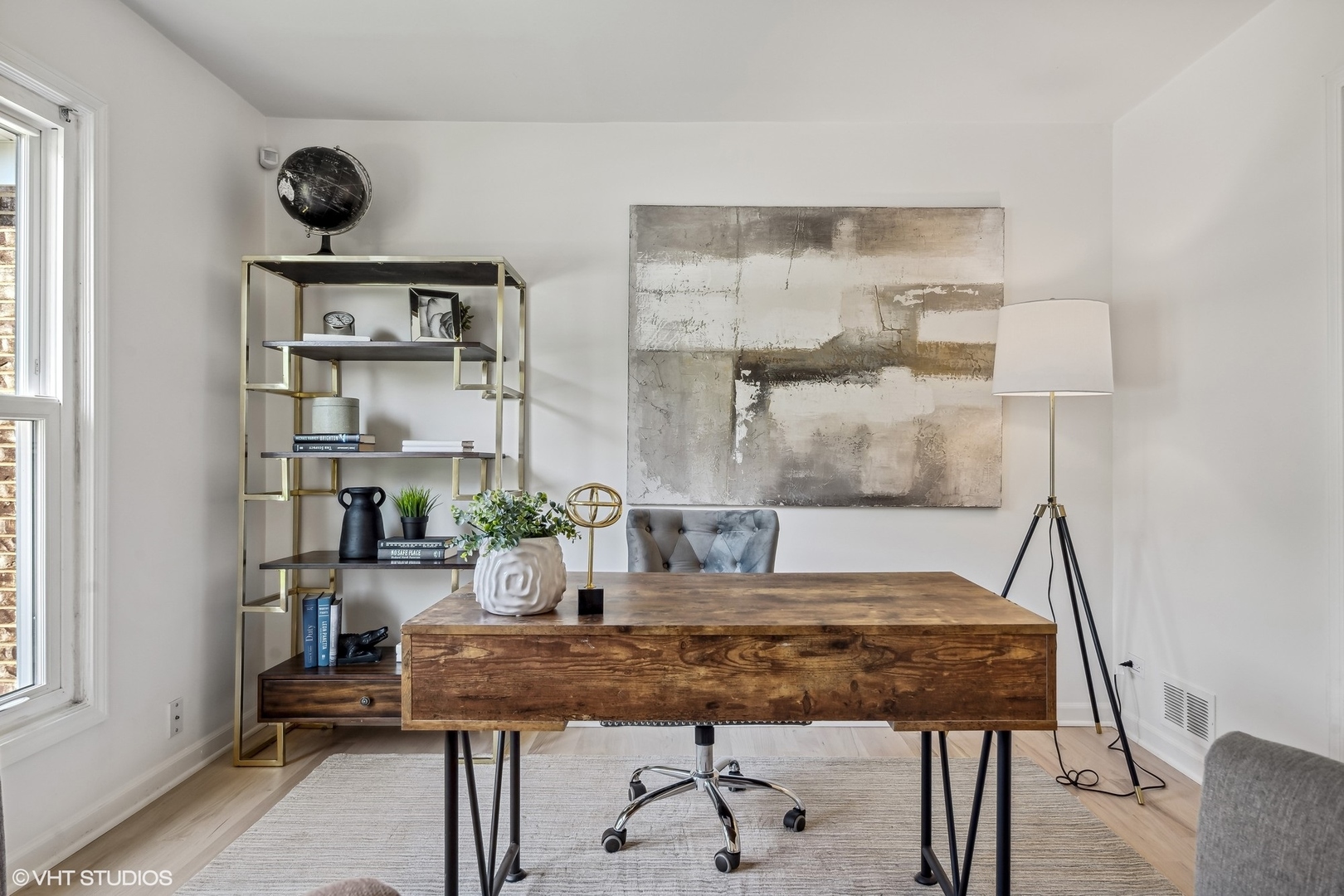 4130 Rutgers Lane Northbrook, IL 60062 - Photo 12 of 41 a view of a workspace room with furniture and wooden floor