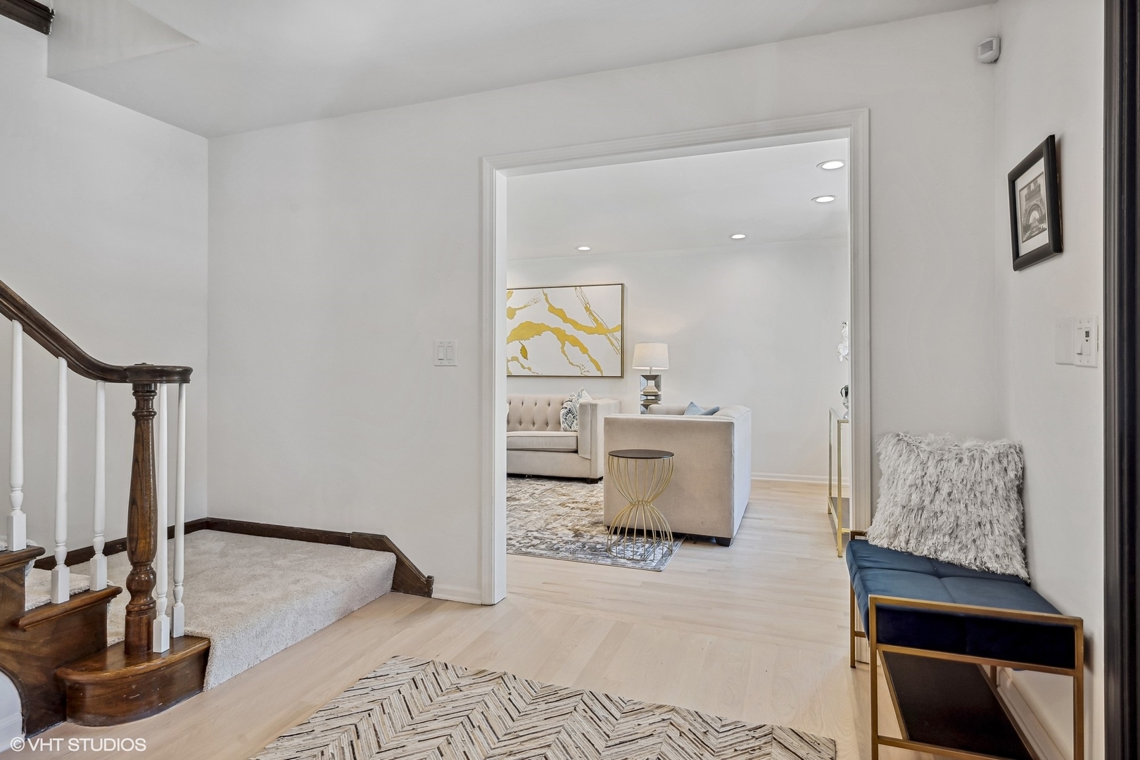 4130 Rutgers Lane Northbrook, IL 60062 - Photo 3 of 41 a living room with furniture and a table