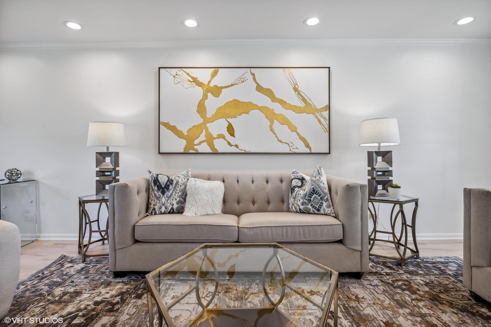 4130 Rutgers Lane Northbrook, IL 60062 - Photo 4 of 41 a living room with furniture and a rug