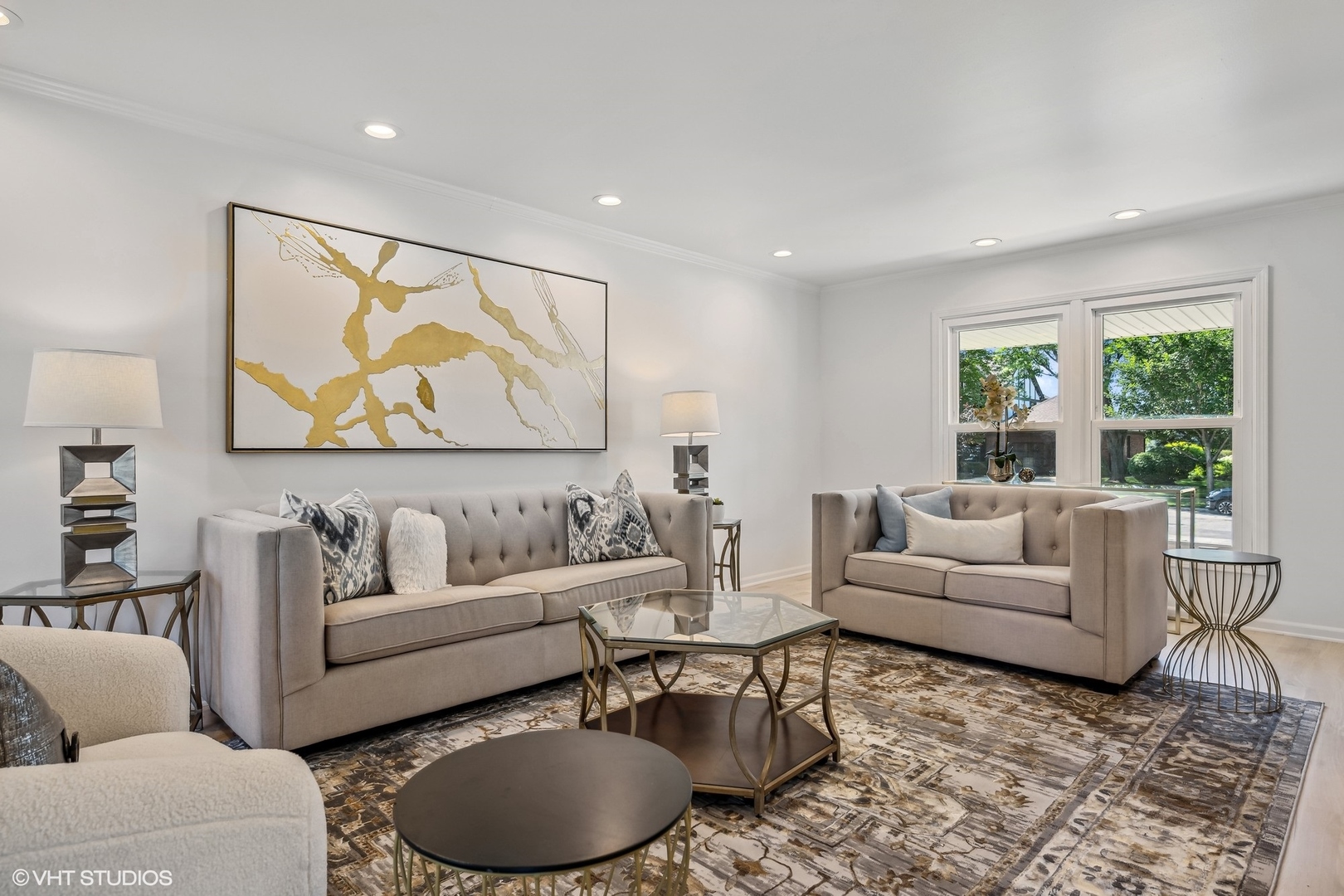 4130 Rutgers Lane Northbrook, IL 60062 - Photo 5 of 41 a living room with furniture and a large window