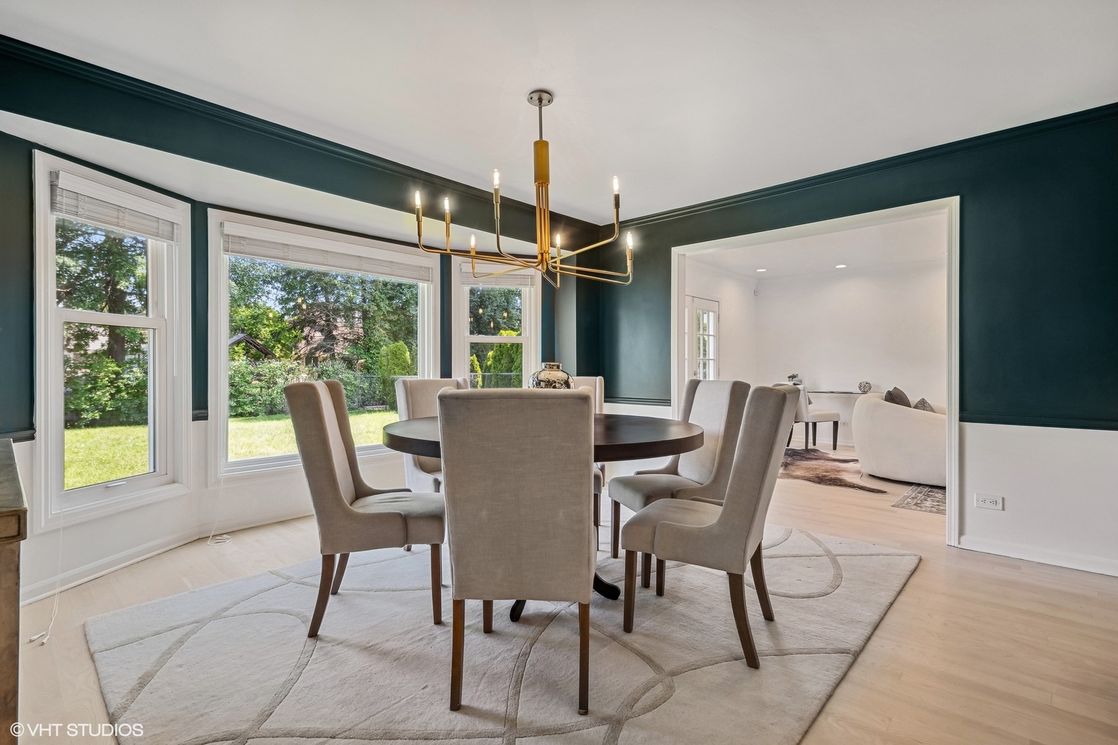 4130 Rutgers Lane Northbrook, IL 60062 - Photo 10 of 41 a view of a dining room with furniture window and outside view