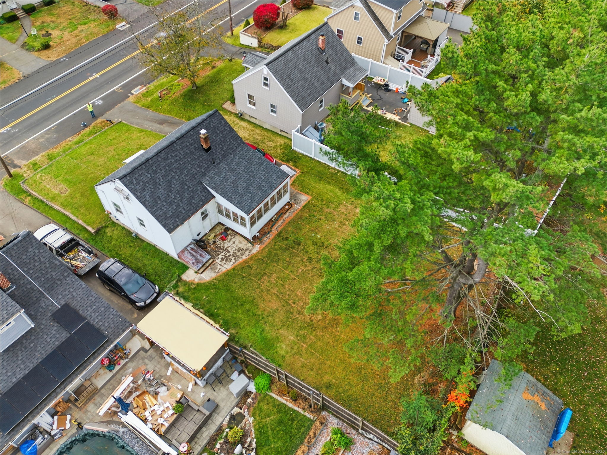 55 Alexander Road New Britain, CT 06053 - Photo 35 of 38 an aerial view of residential house with pool