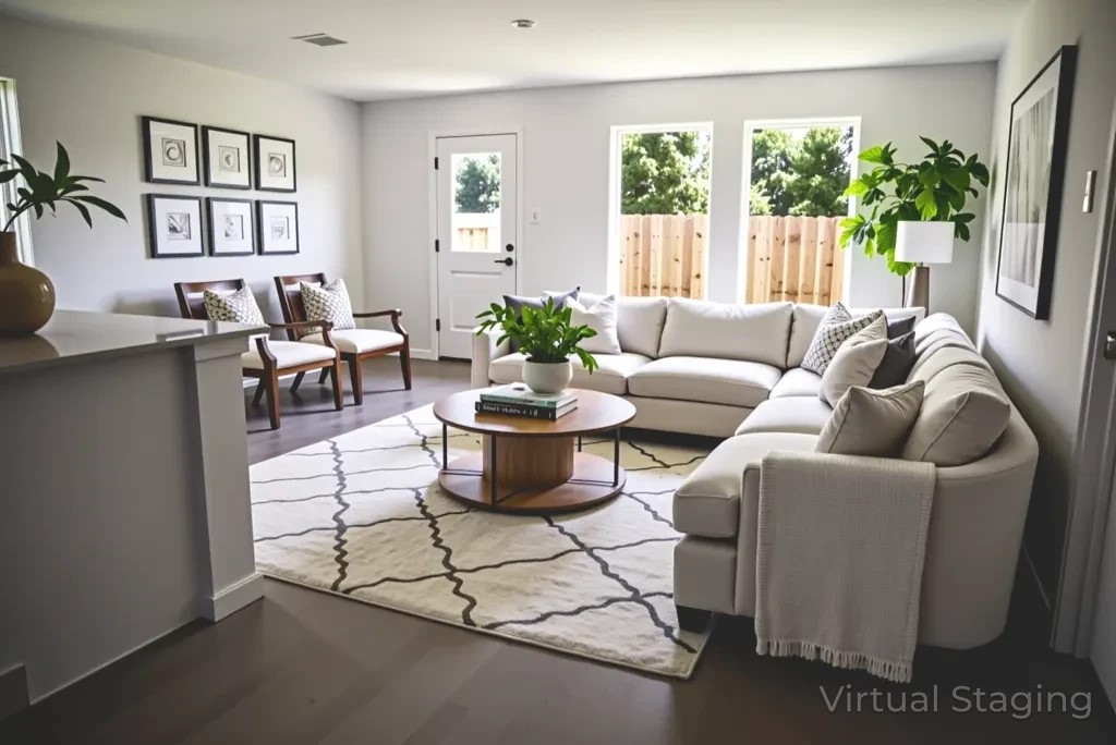 10288 Prairie Dunes Lane Cleveland, TX 77327 - Photo 3 of 15 a living room with furniture a potted plant and a large window