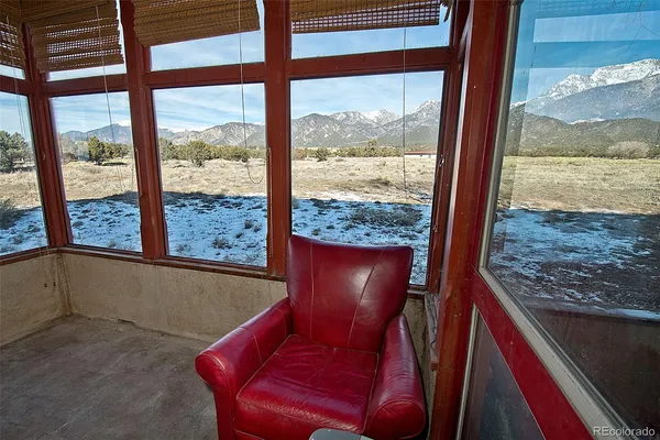a view of a chairs in balcony