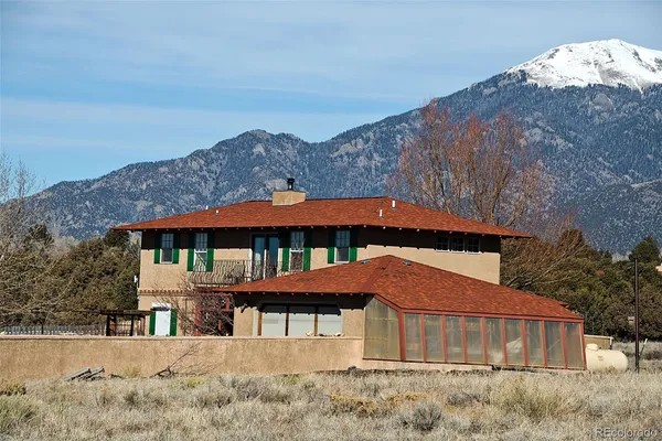 a front view of a house