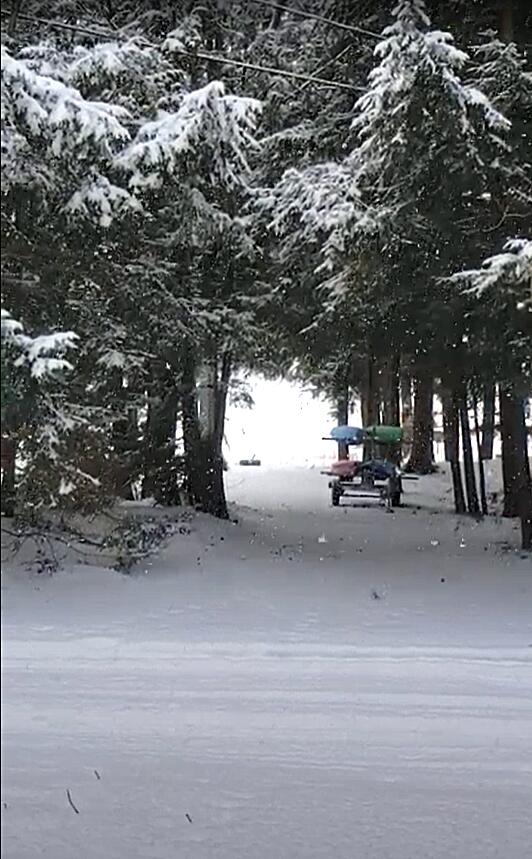 20308 Lakeview Road Tustin, MI 49688 - Photo 38 of 39 Winter view from front window to lake