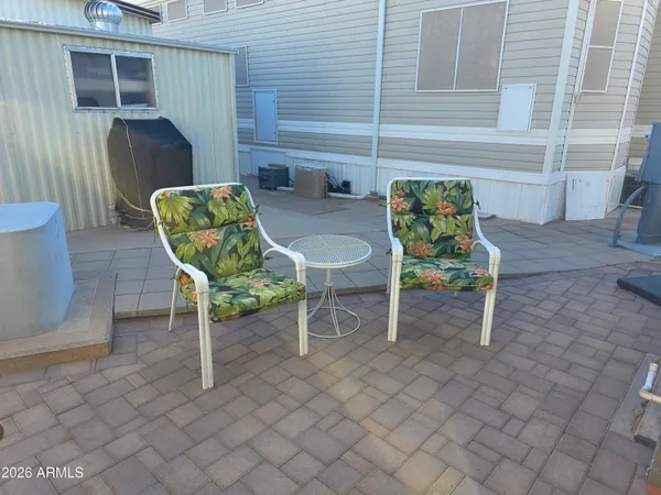 a view of a entryway with racks on the wall