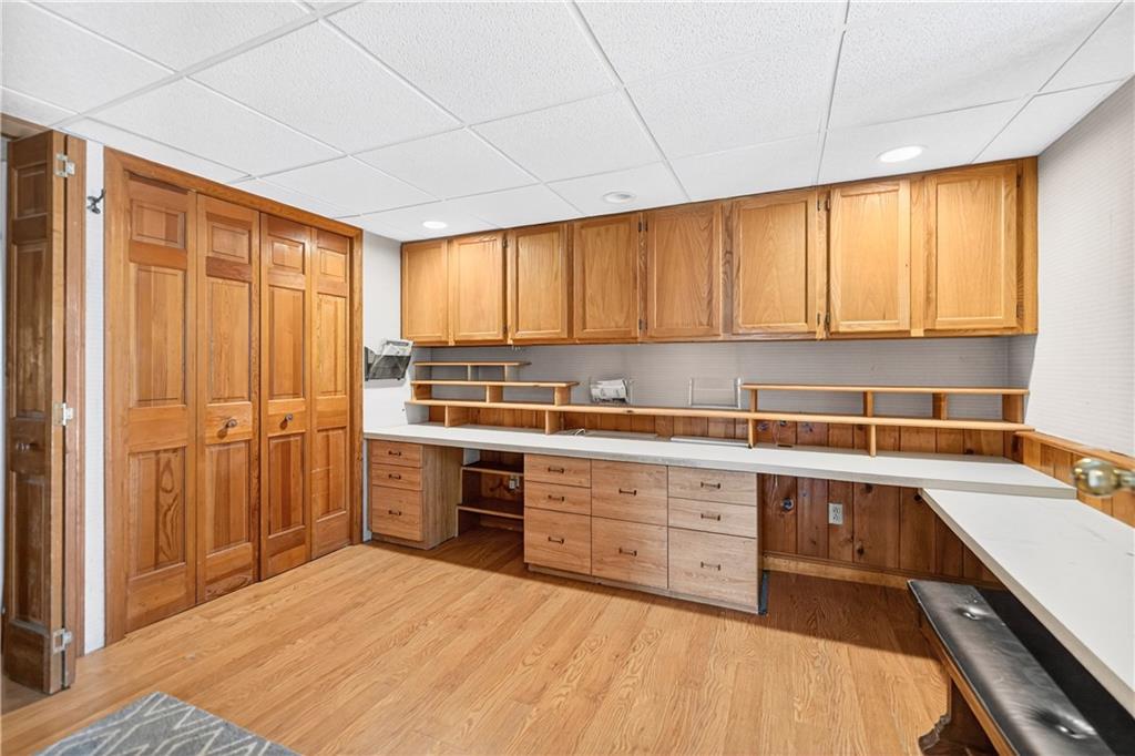 1801 McCorkle Road South Park, PA 15129 - Photo 10 of 49 a kitchen with a sink window and cabinets