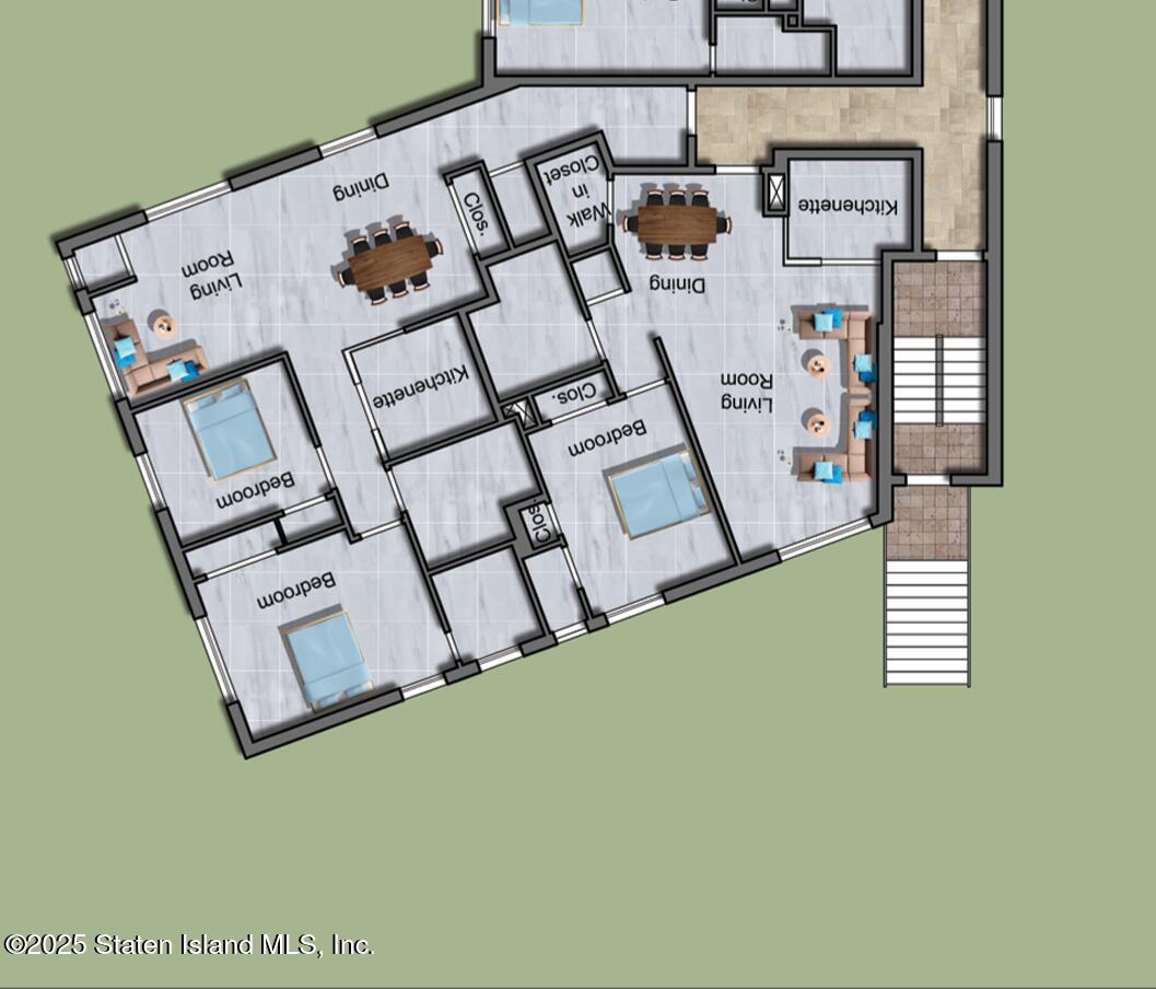 3865 Amboy Road, Unit 2G Staten Island, NY 10308 - Photo 27 of 27 view of living room with furniture and floor to ceiling window