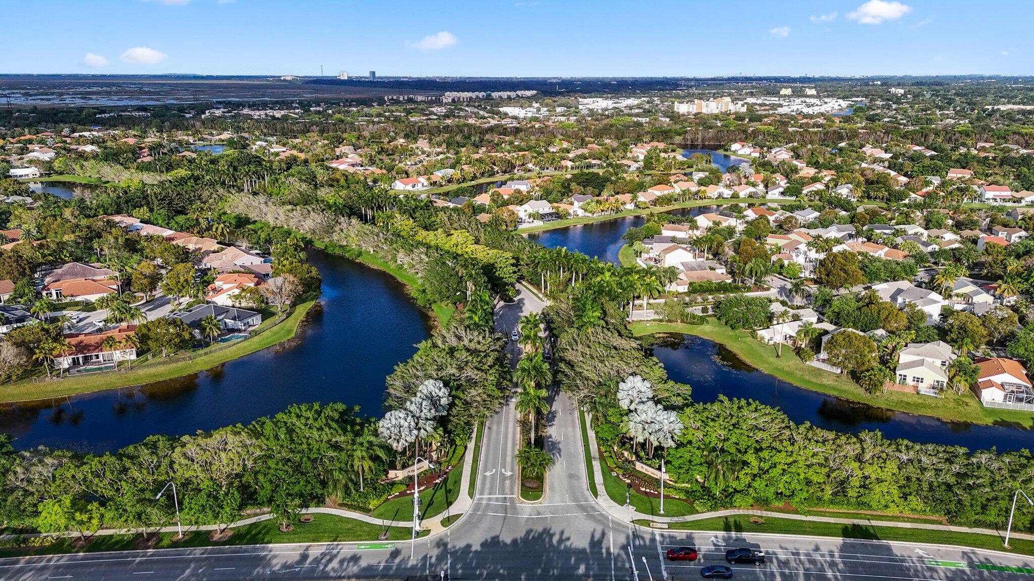 116 Cameron Drive Weston, FL 33326 - Photo 66 of 75 an aerial view of a residential houses with outdoor space and swimming pool