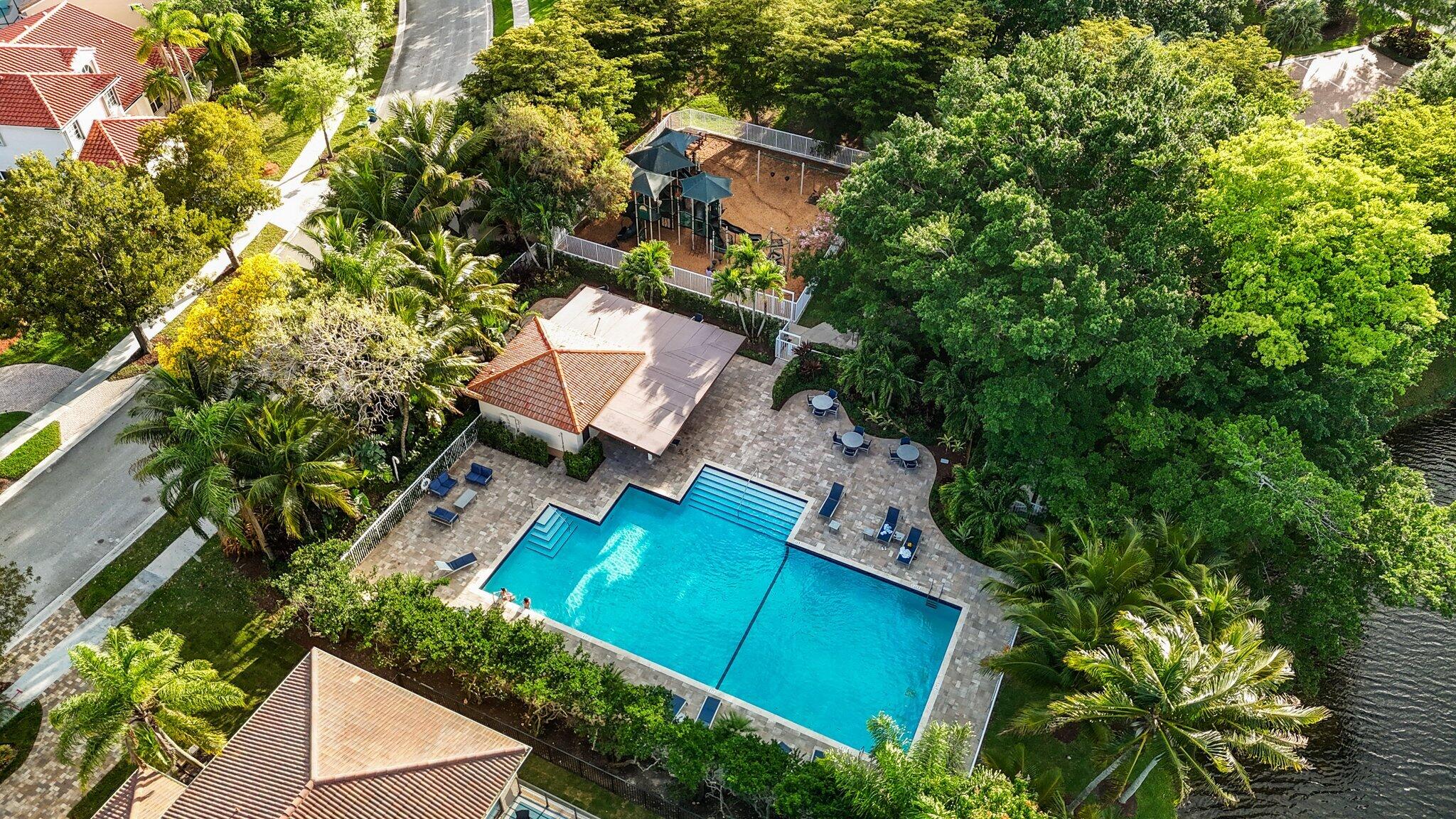 116 Cameron Drive Weston, FL 33326 - Photo 72 of 75 an aerial view of a house with a garden