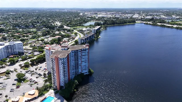 an aerial view of a city with lots of residential buildings