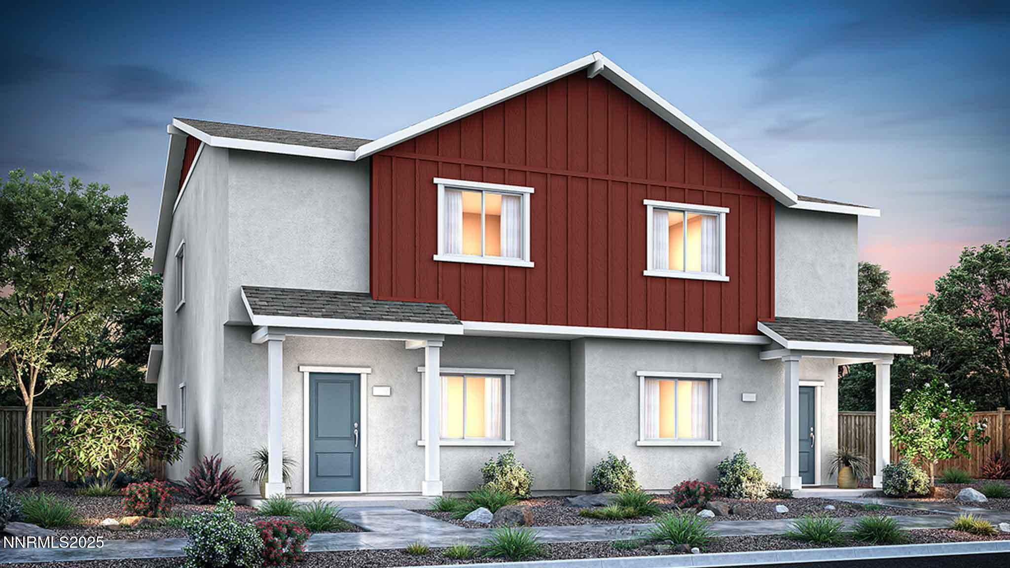 a front view of a house