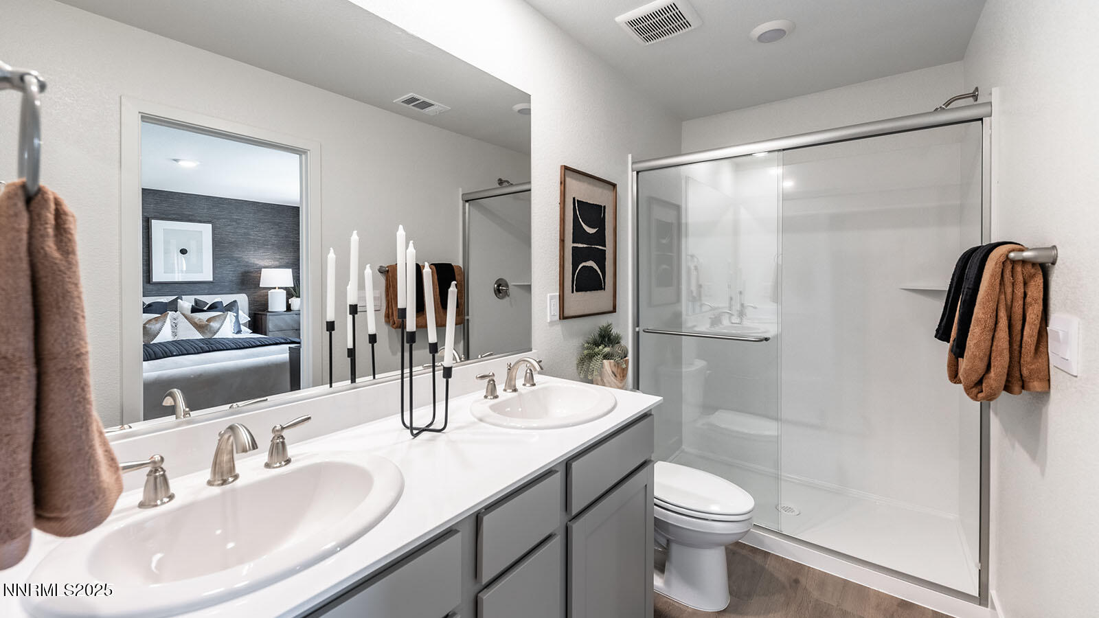 5857 Morgan Horse Street Reno, NV 89523 - Photo 16 of 23 a bathroom with a sink toilet and shower