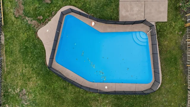 a view of a small pool