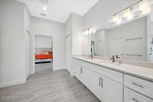 a view of a city with lawn chairs and a fire pit