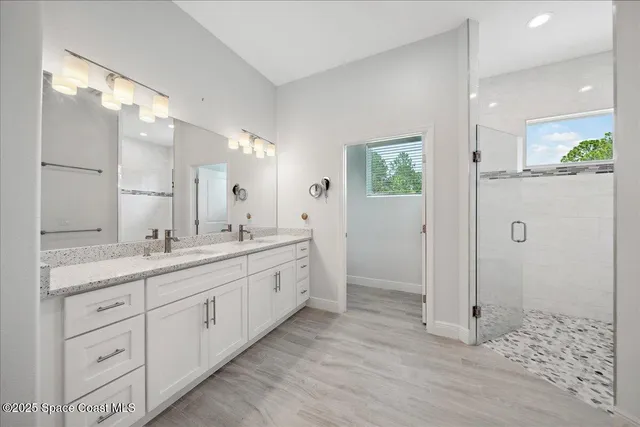 a view of a swimming pool from a balcony