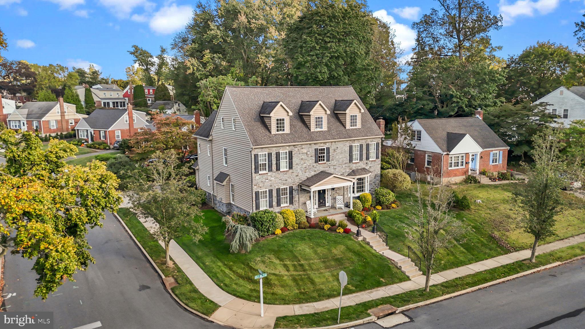 201 Golf Hills Road Havertown, PA 19083 - Photo 63 of 71 a view of a house with a garden and pathway